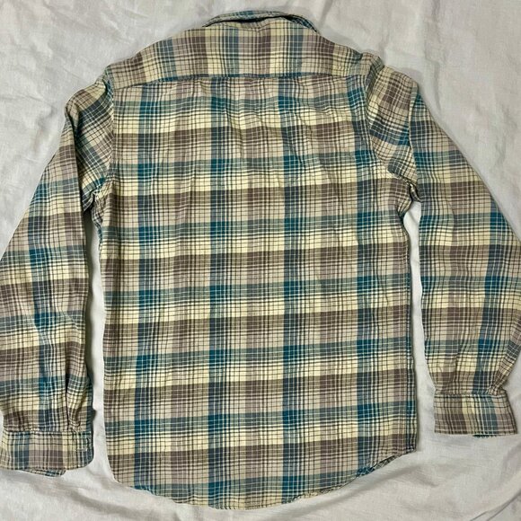 RRL & CO / RALPH LAUREN PLAID LIGHTWEIGHT FLANNEL SHIRT - SMALL - Picture 2 of 5
